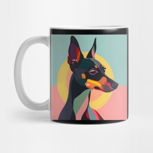 Retro Manchester Terrier: Pastel Pup Revival Mug